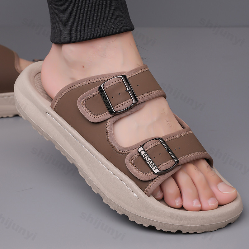 Men'S Accessories Leather - Men's Slippers 2025 Summer Breathable Outdoor