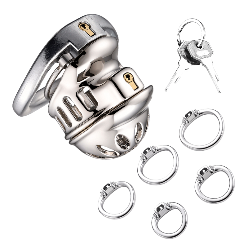 Men Accessories Jewellery - Male Chastity Cage with Lock and