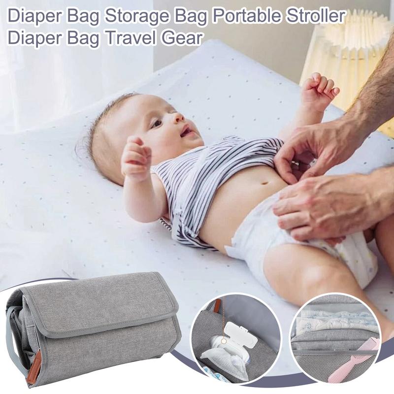 Travel Organizer Men - Small Diaper Pouch Foldable Portable Nursery
