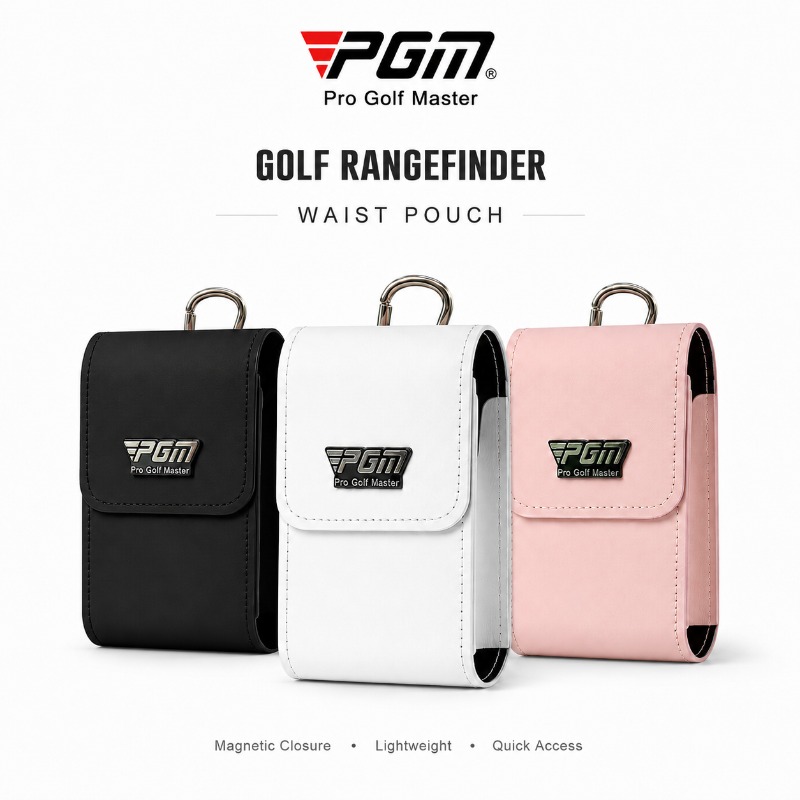 Men'S Accessories Leather - PGM Magnetic Golf Waist Pouch Rangefinder