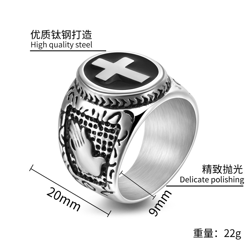 Praying Hands Cross Jesus Amul - огляд і ціна Men'S Accessories Hand Bands
