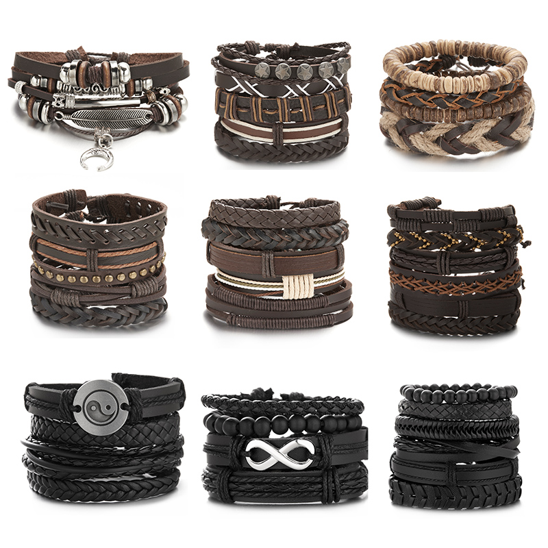 Hot Sale Men Feather Leather B - огляд і ціна Men'S Accessories Jewelry Sale