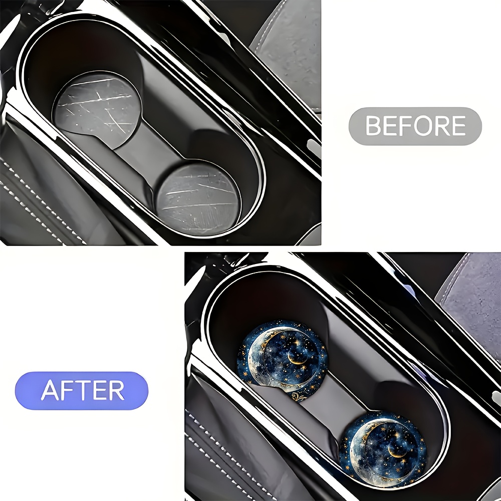 2pcs Starry Night Moon Car Cup - огляд і ціна Men Accessories Ideas