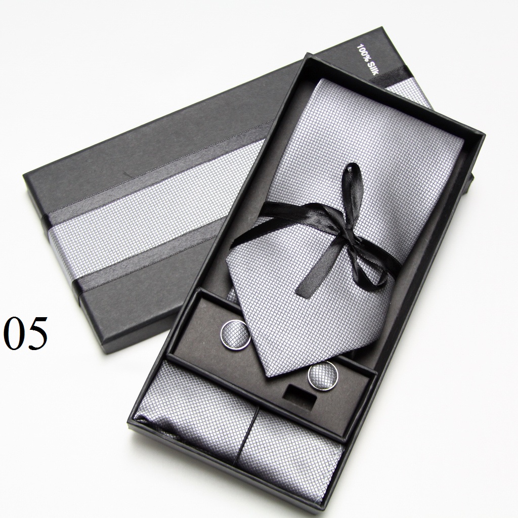 Solid Neck Tie Set Box Cufflin - огляд і ціна Neck Tie Set Box
