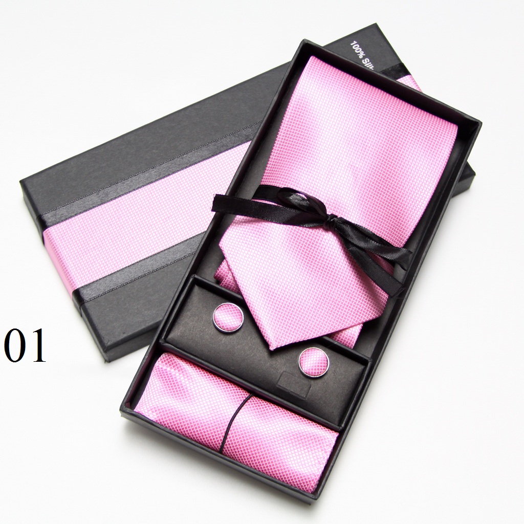Solid Neck Tie Set Box Cufflin - огляд і ціна Neck Tie Set Box