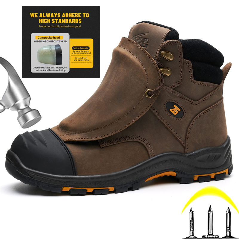 Genuine Leather Work Safety Bo - огляд і ціна Men'S Accessories Leather