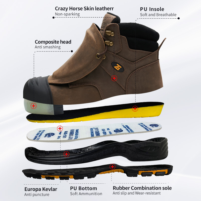 Genuine Leather Work Safety Bo - огляд і ціна Men'S Accessories Leather