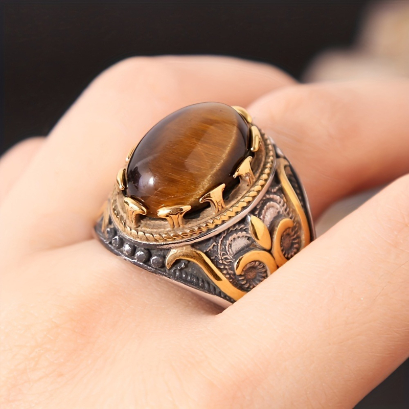 1 Pcs Hand Carved Synthetic Ge - огляд і ціна Men'S Accessories Hand Bands