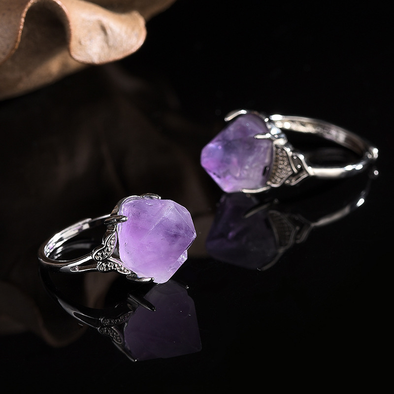 Natural Amethyst Hand-carved R - огляд і ціна Men'S Accessories Hand Bands