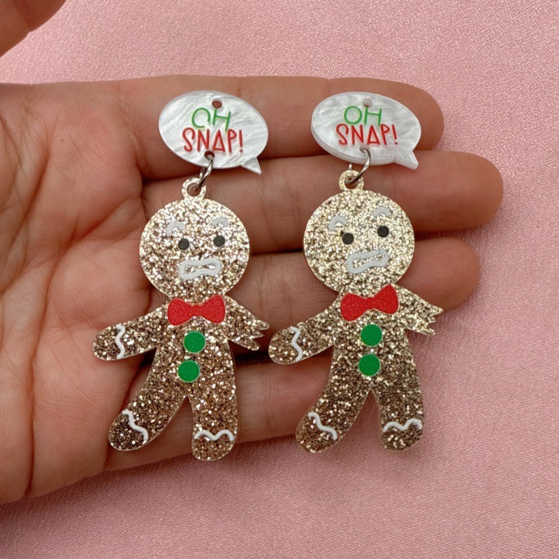 10pcs Cute Christmas Gingerbre - огляд і ціна Men Accessories Jewelry