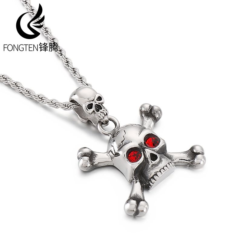 Fongten Stainless Steel Red Ey - огляд і ціна Men Accessories Singapore