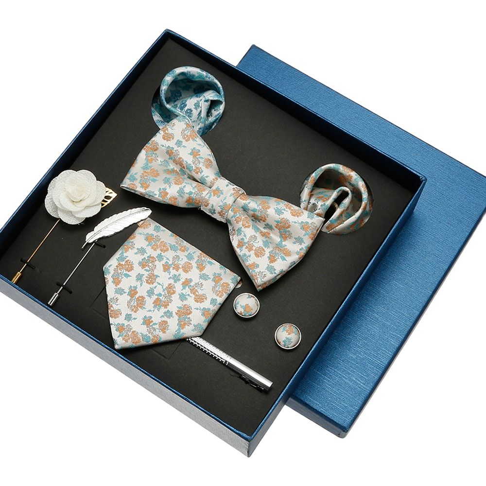 Luxury Silk Tie Hankies Set In - огляд і ціна Neck Tie Set Box
