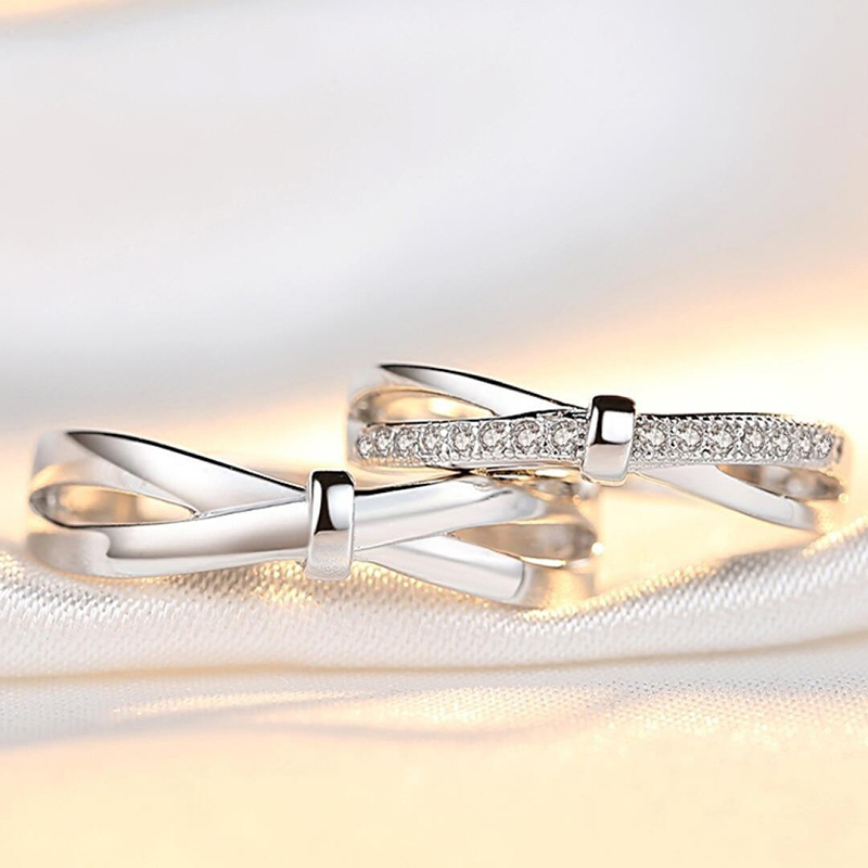 Romantic Bowknot Couple Rings  - огляд і ціна Men'S Accessories Hand Bands