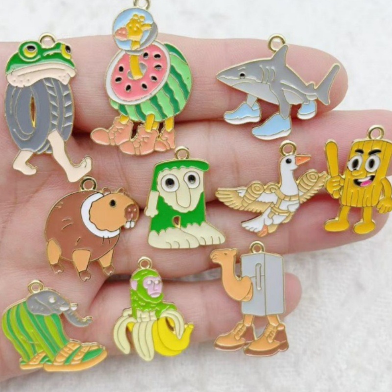 10pcs Creative Alloy Drip Oil  - огляд і ціна Men Accessories Jewelry