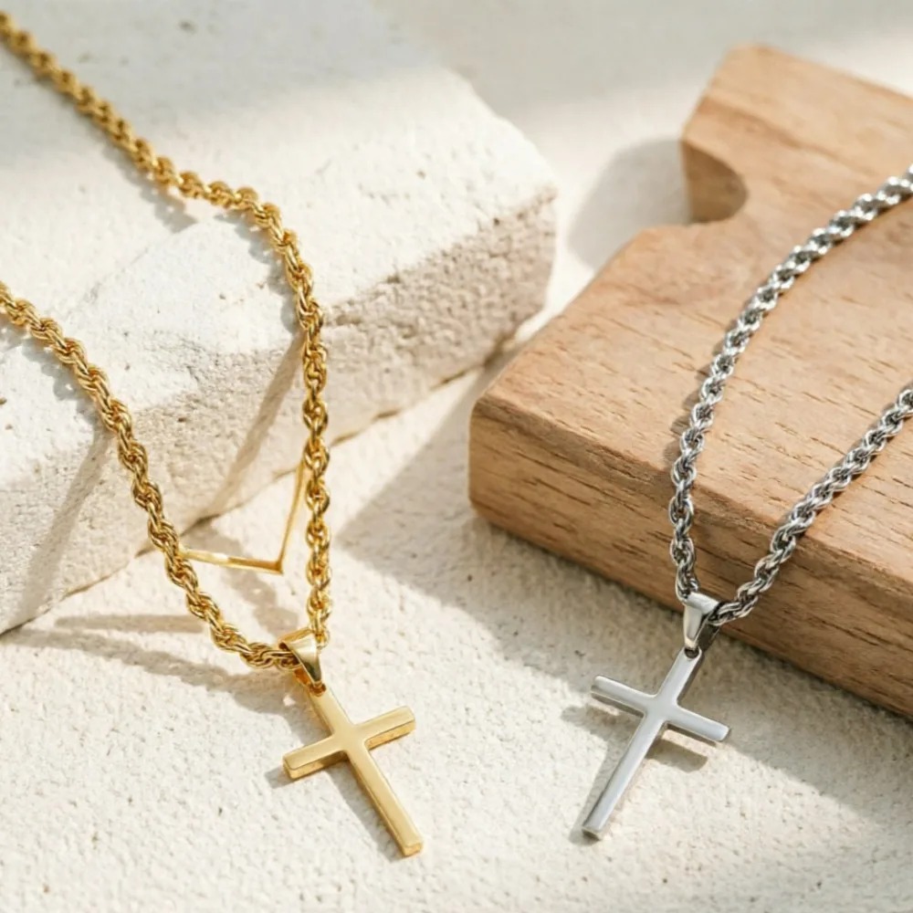 New Fashion Cross Pendant Neck - огляд і ціна Men Accessories Singapore