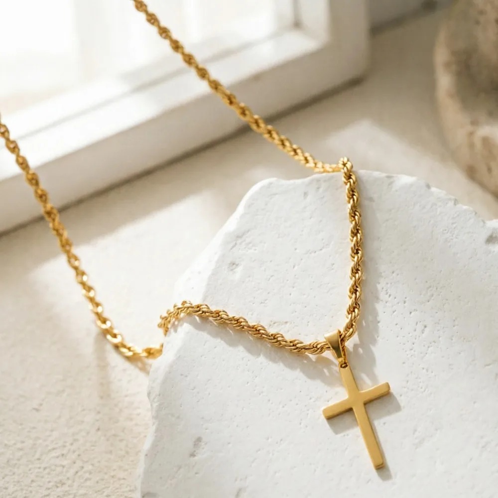 New Fashion Cross Pendant Neck - огляд і ціна Men Accessories Singapore