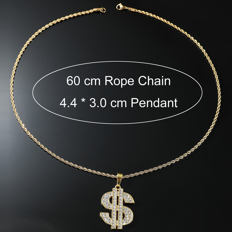 Dollar Sign Necklace 80s 90s C - огляд і ціна Men Accessories Singapore