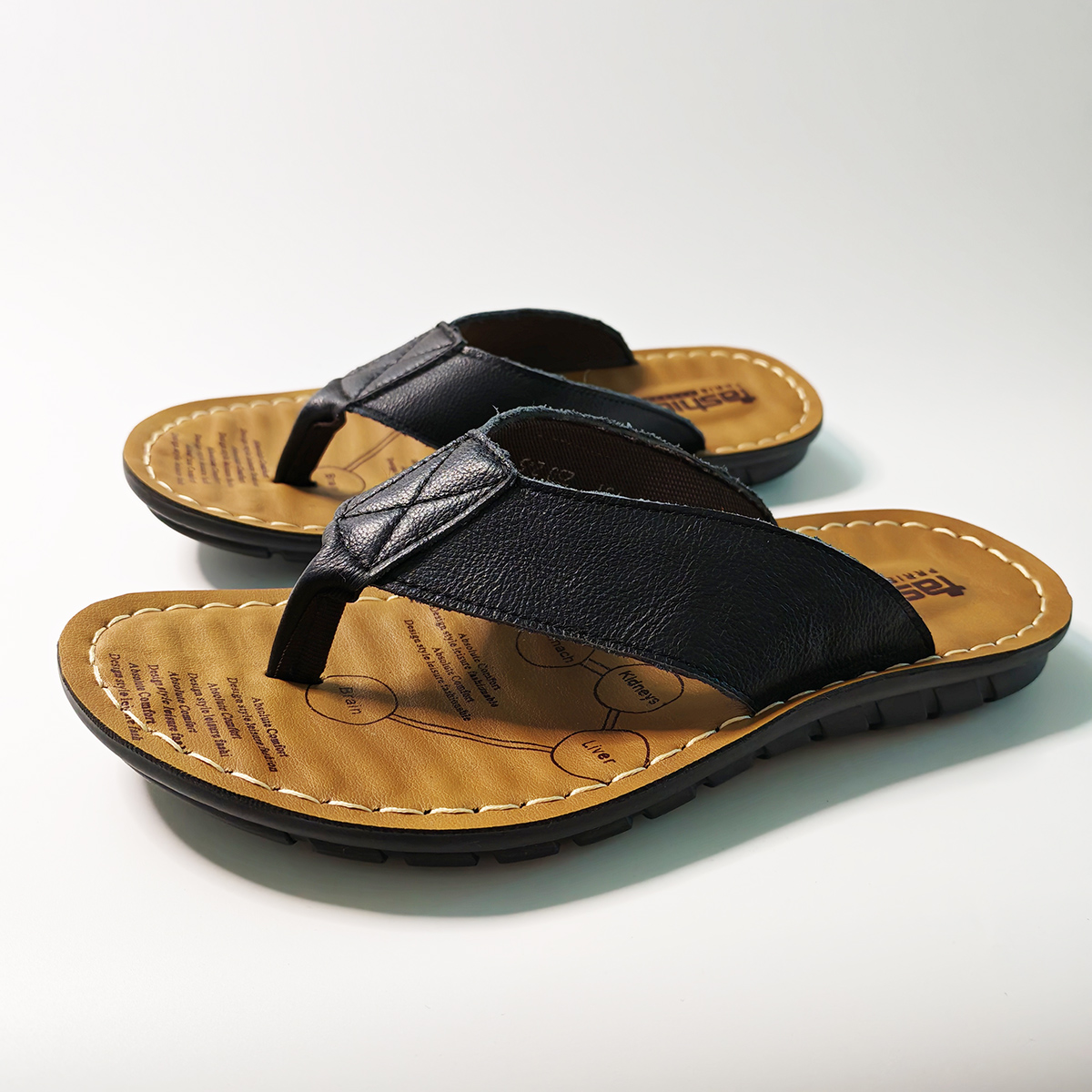 Summer Shoes Men Slippers Genu - огляд і ціна Men'S Accessories Leather