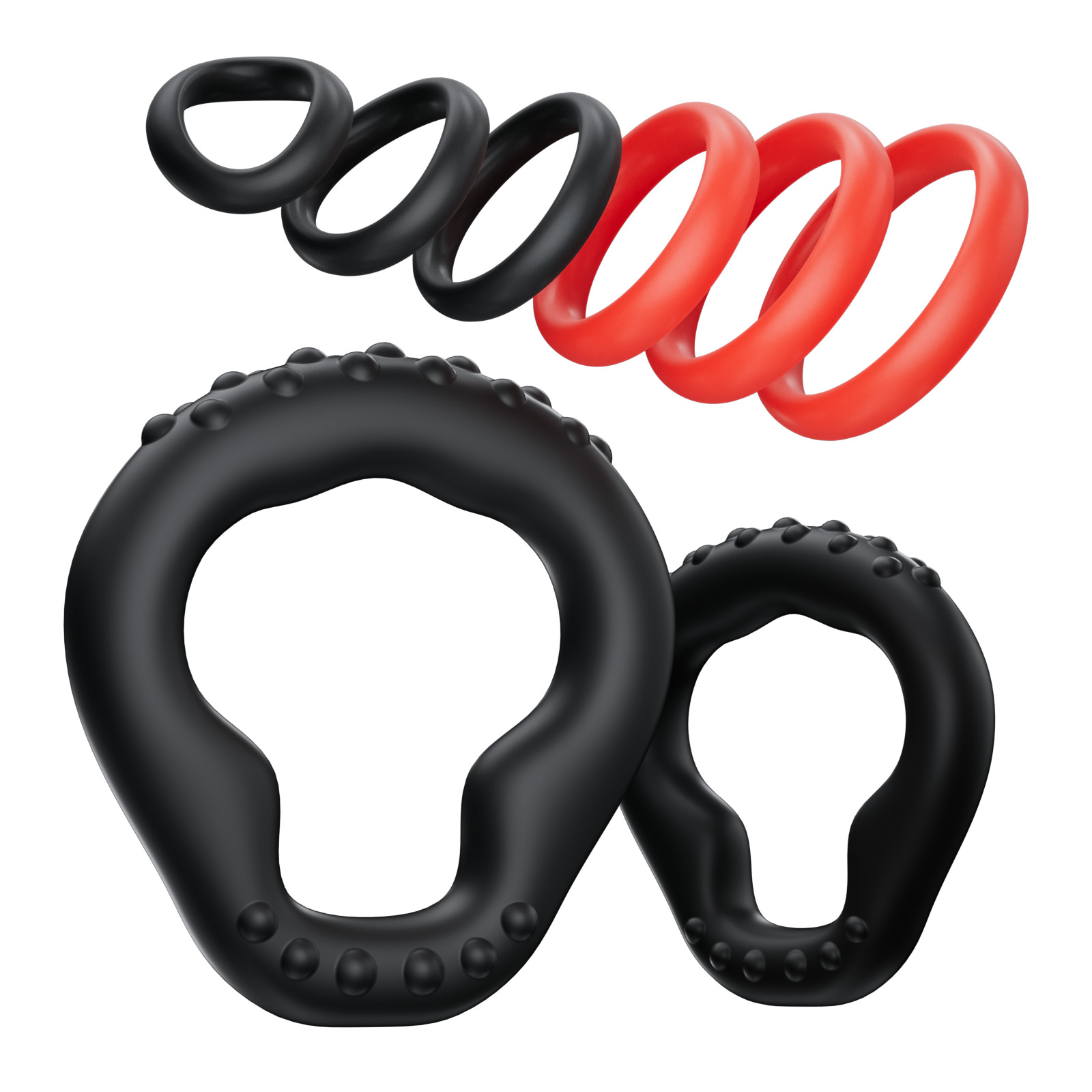KUSHOR 8 PCS Silicone Penis Ri - огляд і ціна Men Accessories Combo
