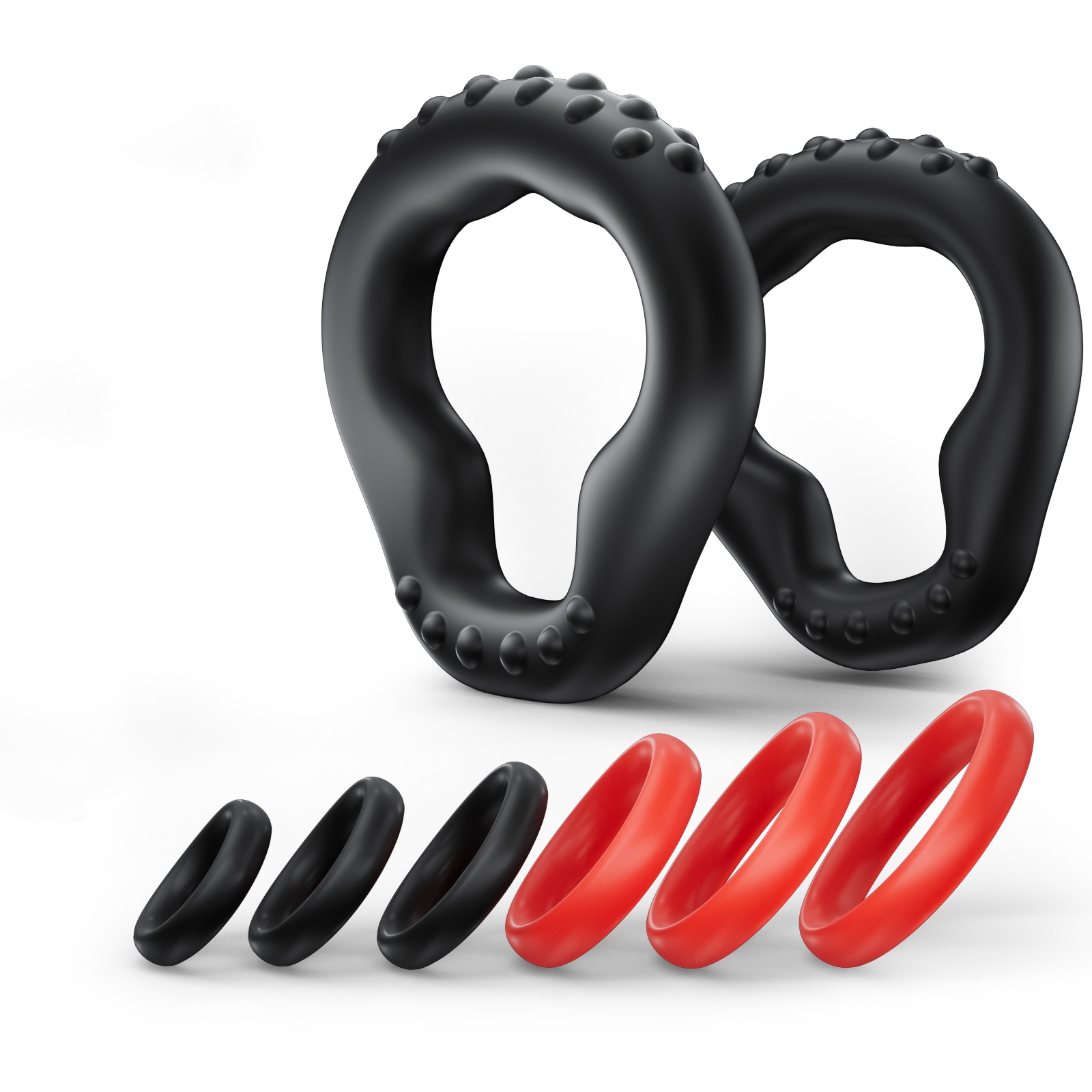 KUSHOR 8 PCS Silicone Penis Ri - огляд і ціна Men Accessories Combo