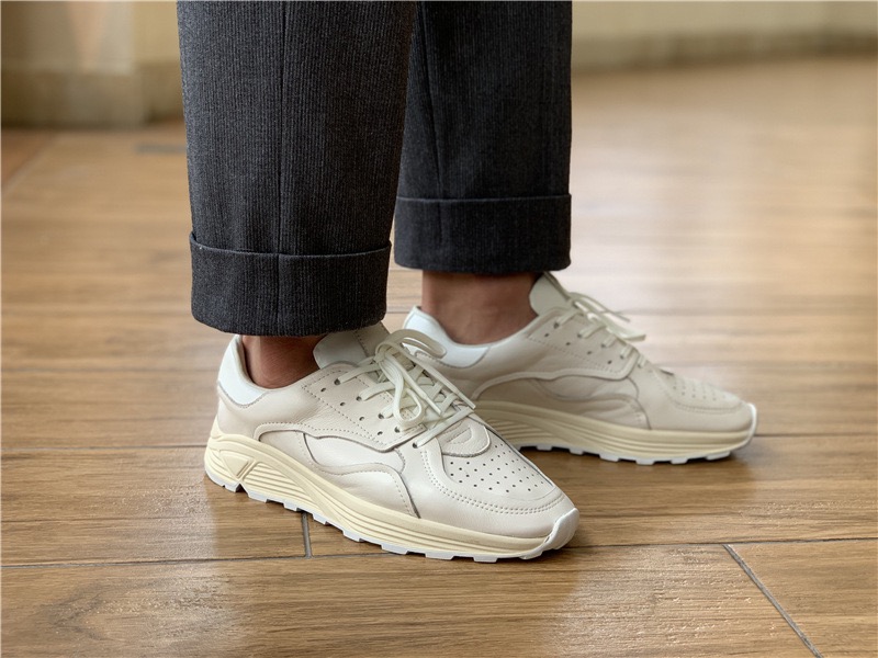 Round-toe Lace-up Casual White - огляд і ціна Men'S Accessories Leather