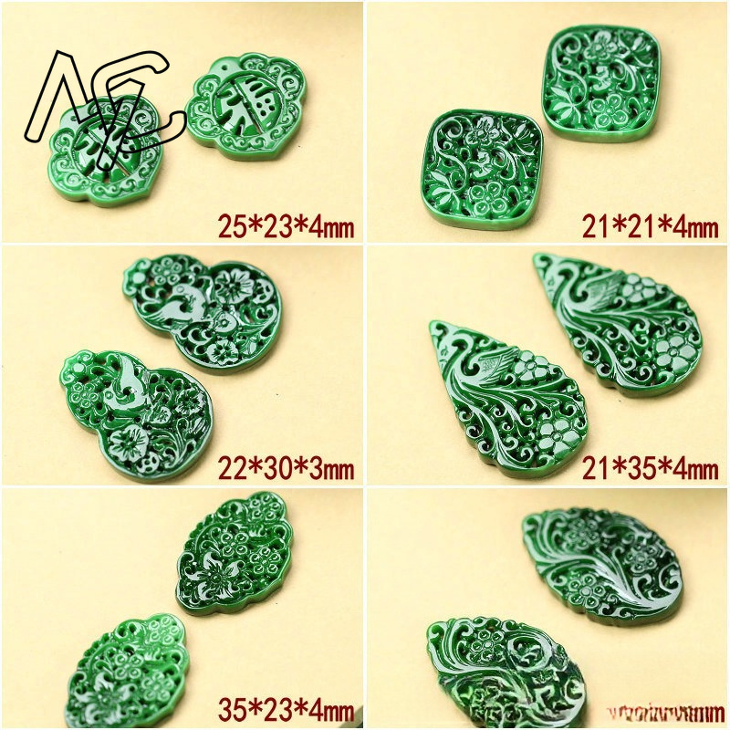 2pcs DIY Natural Dry Green Eme - огляд і ціна Men Accessories Jewelry