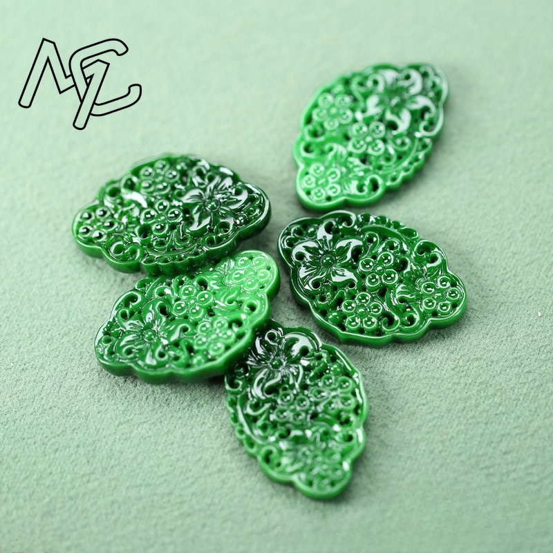 2pcs DIY Natural Dry Green Eme - огляд і ціна Men Accessories Jewelry