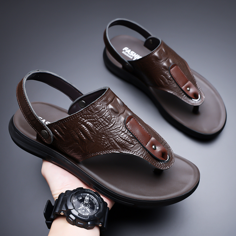 Men's Pu Leather Sandals Summe - огляд і ціна Men'S Accessories Leather