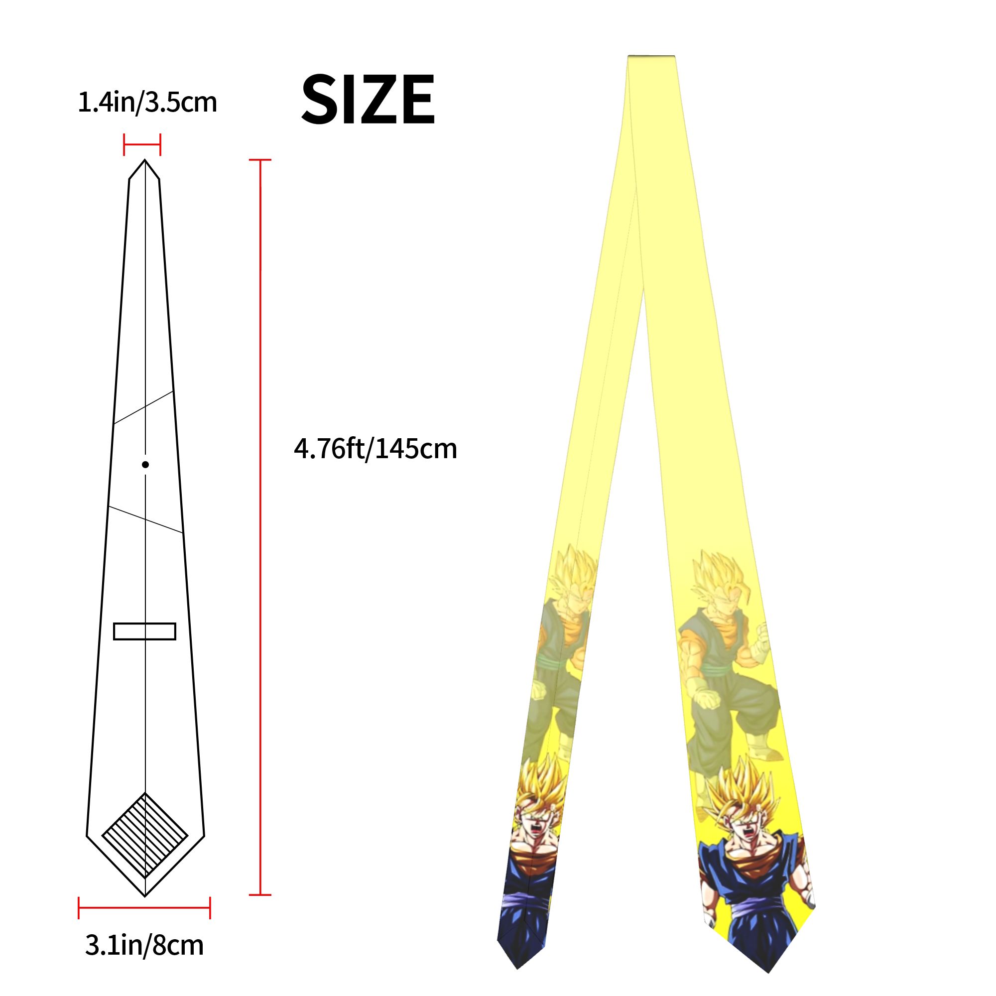 DBZ Z Characters Pattern Neckt - огляд і ціна Men Accessories For Wedding