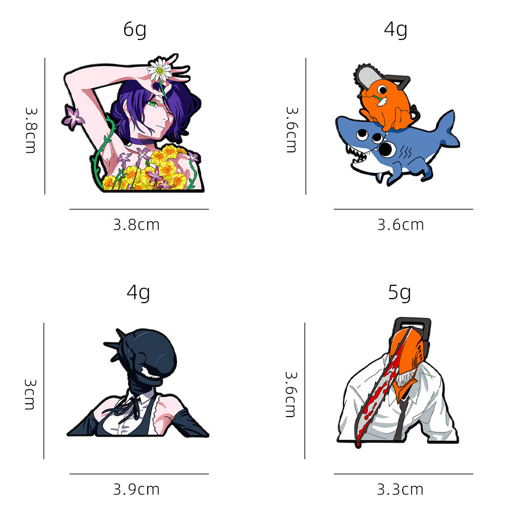 4pcs Animal Manga Characters E - огляд і ціна Men'S Accessories Jewelry Sale