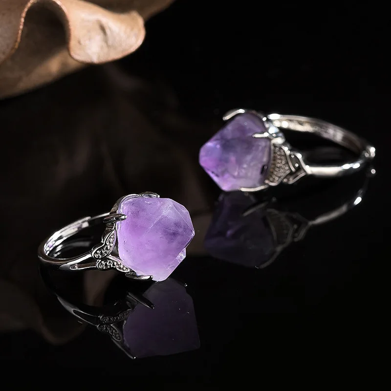 Natural Amethyst Hand-carved R - огляд і ціна Men'S Accessories Hand Bands