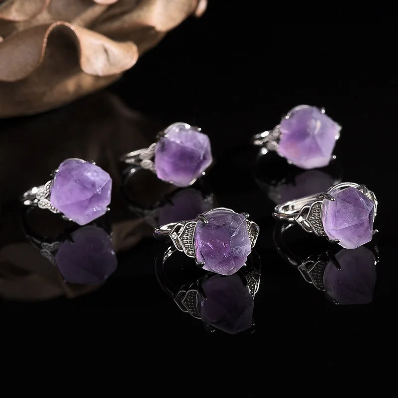 Natural Amethyst Hand-carved R - огляд і ціна Men'S Accessories Hand Bands