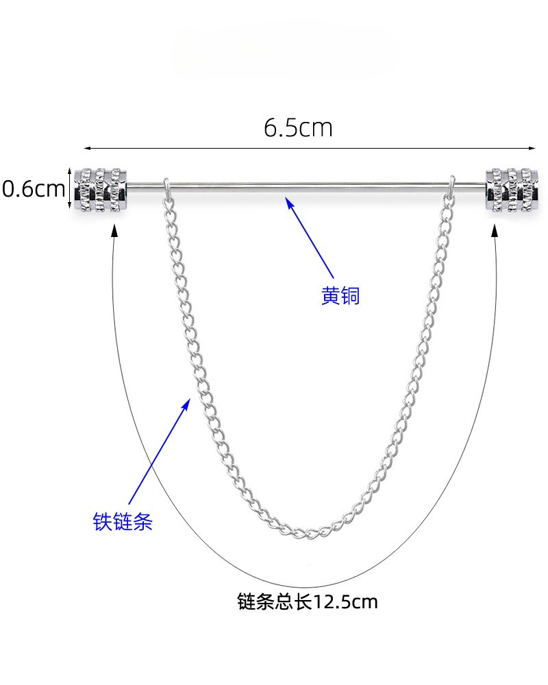 New Men's Brooch for Shirt Sta - огляд і ціна Men Accessories Jewelry