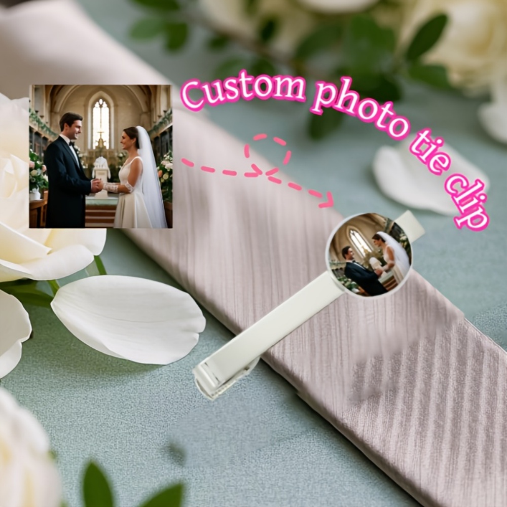 Custom Photo Engraved Text Tie - огляд і ціна Men Accessories For Wedding